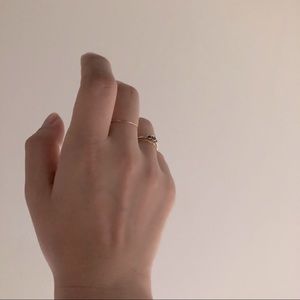 Catbird Threadbare ring in yellow gold